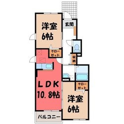 プロムナード Bの物件間取画像